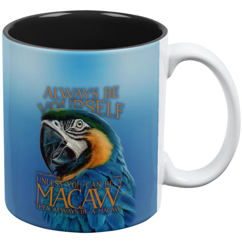 Always Be Yourself Unless Exotic Blue Macaw All Over Coffee Mug