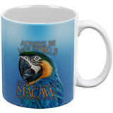 Always Be Yourself Unless Exotic Blue Macaw All Over Coffee Mug