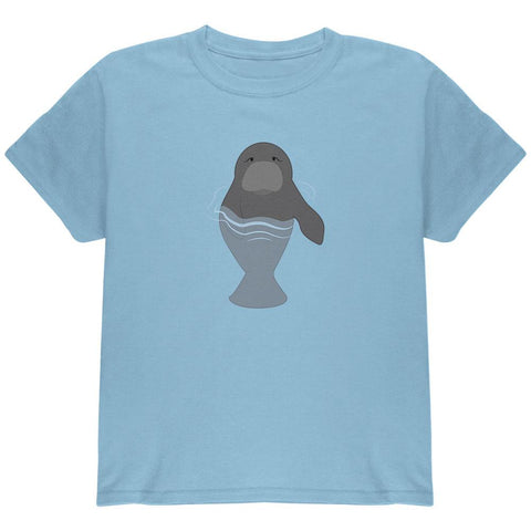 Manatee in Water Cute Youth T Shirt