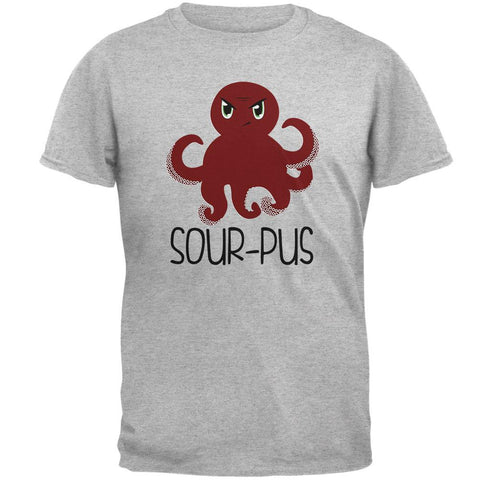 Octopus Sourpuss Funny Cute Mens T Shirt