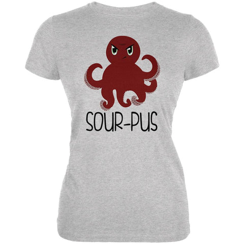 Octopus Sourpuss Funny Cute Juniors Soft T Shirt