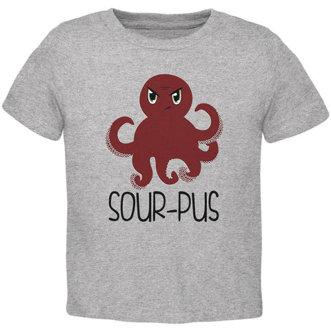 Octopus Sourpuss Funny Cute Toddler T Shirt