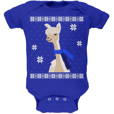 Big Alpaca Scarf Ugly Christmas Sweater Soft Baby One Piece