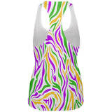 Mardi Gras Zebra Stripes Costume All Over Womens Work Out Tank Top