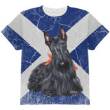 Scottish Terrier Live Forever All Over Youth T Shirt