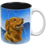 Golden Retriever Live Forever All Over Coffee Mug