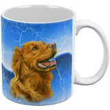 Golden Retriever Live Forever All Over Coffee Mug