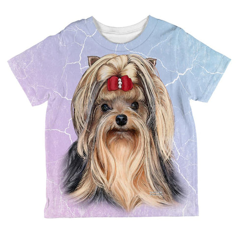 Yorkshire Terrier Live Forever All Over Toddler T Shirt