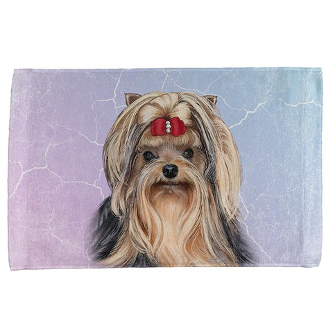 Yorkshire Terrier Live Forever All Over Hand Towel