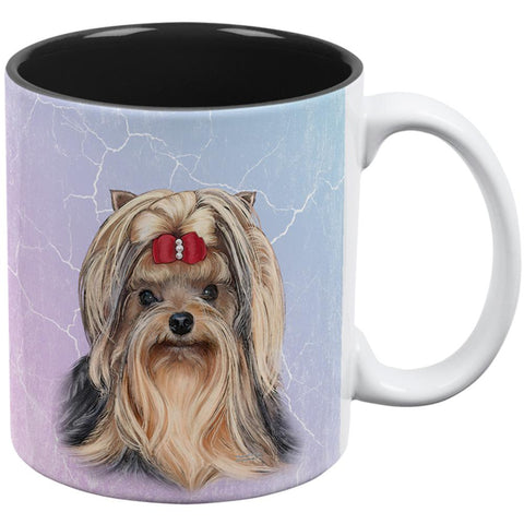 Yorkshire Terrier Live Forever All Over Coffee Mug