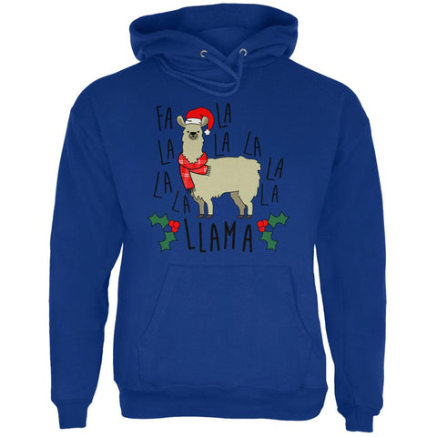 Christmas Fa La Llama Mens Hoodie