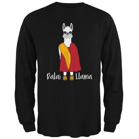 Funny Dalai Lama Llama Pun Mens Long Sleeve T Shirt