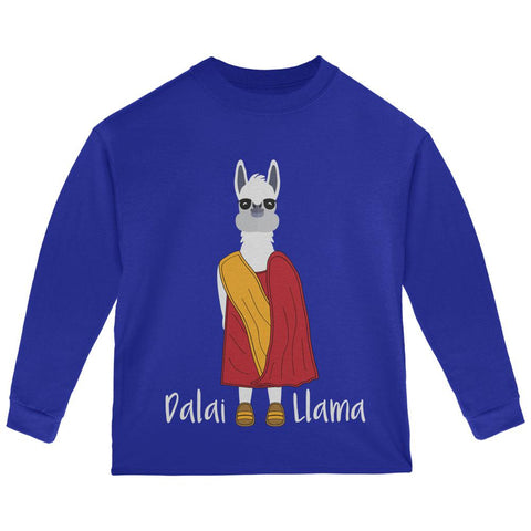 Funny Dalai Lama Llama Pun Toddler Long Sleeve T Shirt