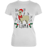 Christmas Fa La Llama Juniors Soft T Shirt