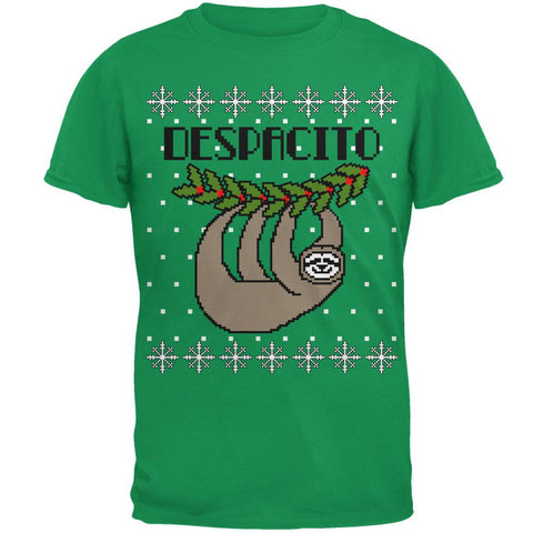 Despacito Means Slowly Sloth Funny Ugly Christmas Sweater Mens T Shirt