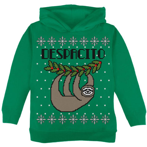 Despacito Means Slowly Sloth Funny Ugly Christmas Sweater Toddler Hoodie