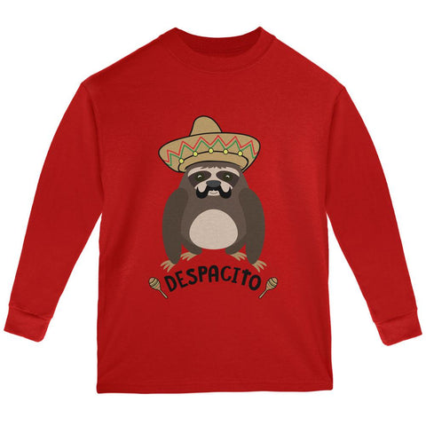 Despacito Means Slowly Funny Sloth Pun Youth Long Sleeve T Shirt