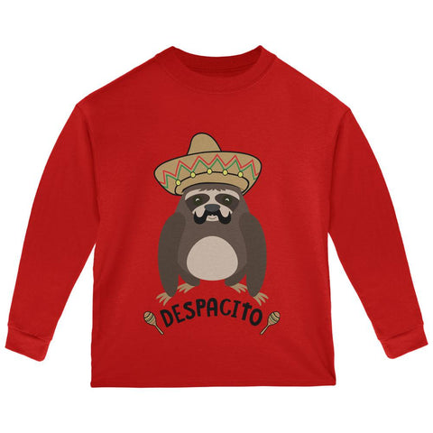 Despacito Means Slowly Funny Sloth Pun Toddler Long Sleeve T Shirt