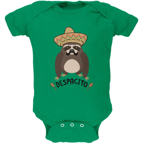 Despacito Means Slowly Funny Sloth Pun Soft Baby One Piece