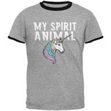 My Spirit Animal Unicorn Mens Ringer T Shirt