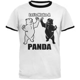 Let's Make a Panda Funny Mens Ringer T Shirt