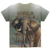 Always Be Yourself Unless Elephant All Over Youth T Shirt