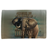 Always Be Yourself Unless Elephant All Over Hand Towel  front view