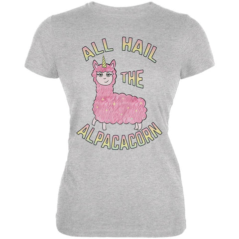 All Hail the Alpacacorn Juniors Soft T Shirt