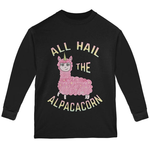 All Hail the Alpacacorn Youth Long Sleeve T Shirt