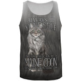 Always Be Yourself Unless Maine Coon Cat All Over Mens Tank Top