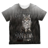 Always Be Yourself Unless Maine Coon Cat All Over Toddler T Shirt