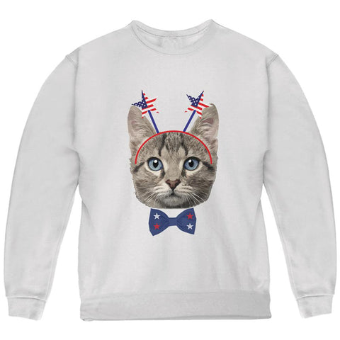 4th of July Funny Cat Youth Sweatshirt