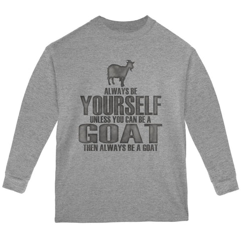 Always Be Yourself Goat Youth Long Sleeve T Shirt