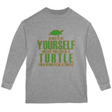 Always Be Yourself Turtle Youth Long Sleeve T Shirt