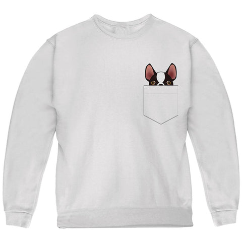 Boston Terrier Pocket Pet Youth Sweatshirt