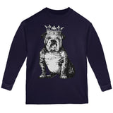 Bulldog Crown Youth Long Sleeve T Shirt