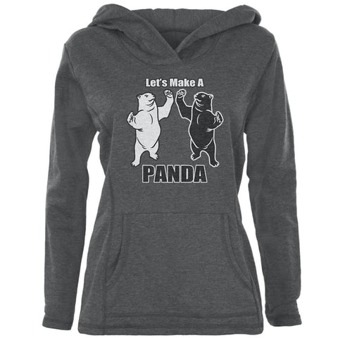 Let's Make a Panda Funny Womens Pullover Hoodie