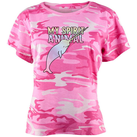 My Spirit Animal Narwhal Unicorn Of The Sea Pastel Juniors T Shirt