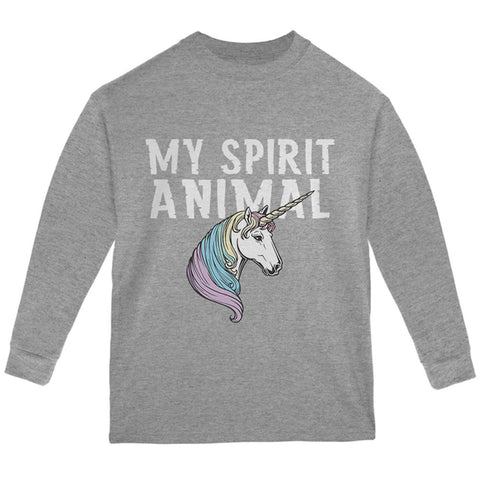 My Spirit Animal Unicorn Youth Long Sleeve T Shirt