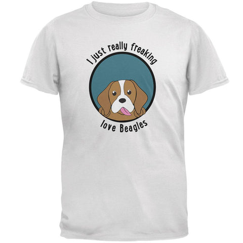 I Just Love Beagles Dog Mens Soft T Shirt