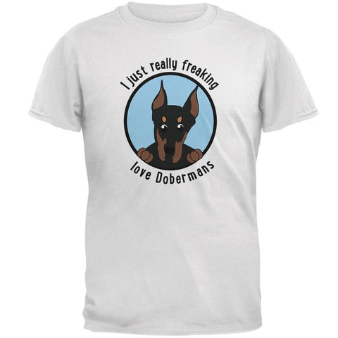 I Just Love Dobermans Mens Soft T Shirt