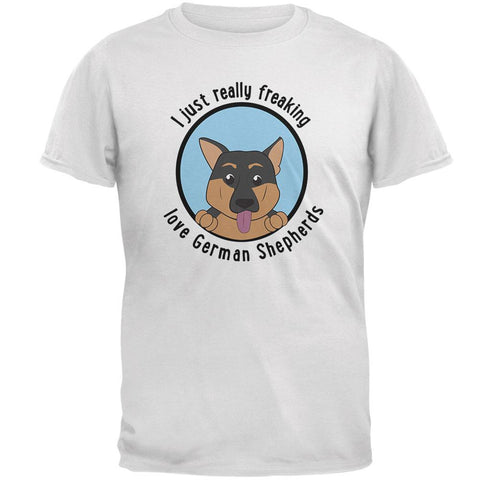 I Just Love German Shepherds Dog Mens Soft T Shirt