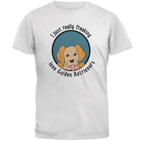 I Just Love Golden Retrievers Dog Mens Soft T Shirt