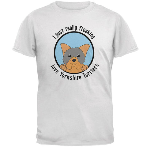 I Just Love Yorkshire Terriers Dog Mens Soft T Shirt