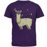 Mardi Gras Llama Beads Mask Mens T Shirt