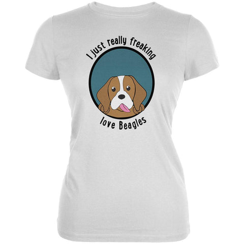 I Just Love Beagles Juniors Soft T Shirt
