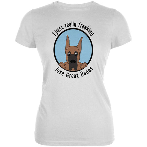 I Just Love Great Danes Dog Juniors Soft T Shirt