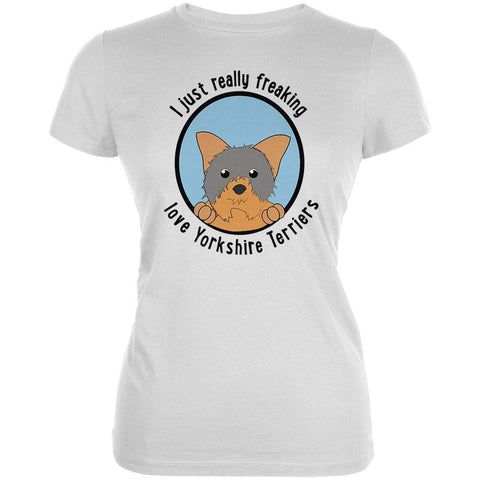 I Just Love Yorkshire Terriers Dog Juniors Soft T Shirt