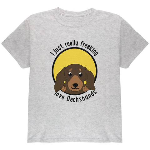 I Just Love Dachshunds Youth T Shirt