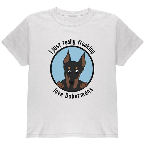 I Just Love Dobermans Youth T Shirt